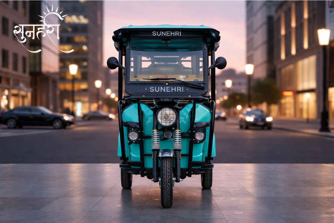 Sunehri luxury electric rickshaw