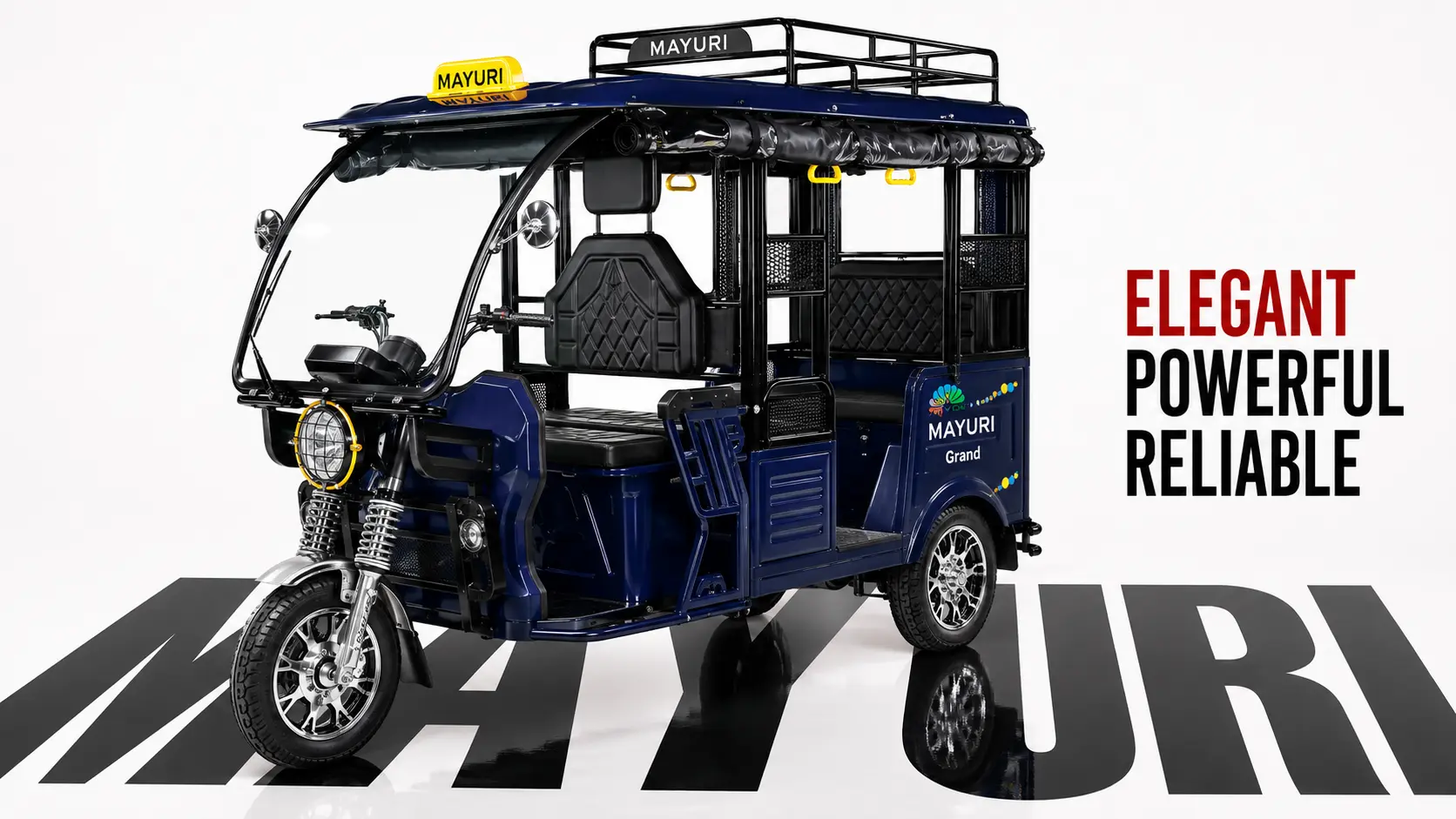 Mayuri electric rickshaw — flagship L3 passenger vehicle