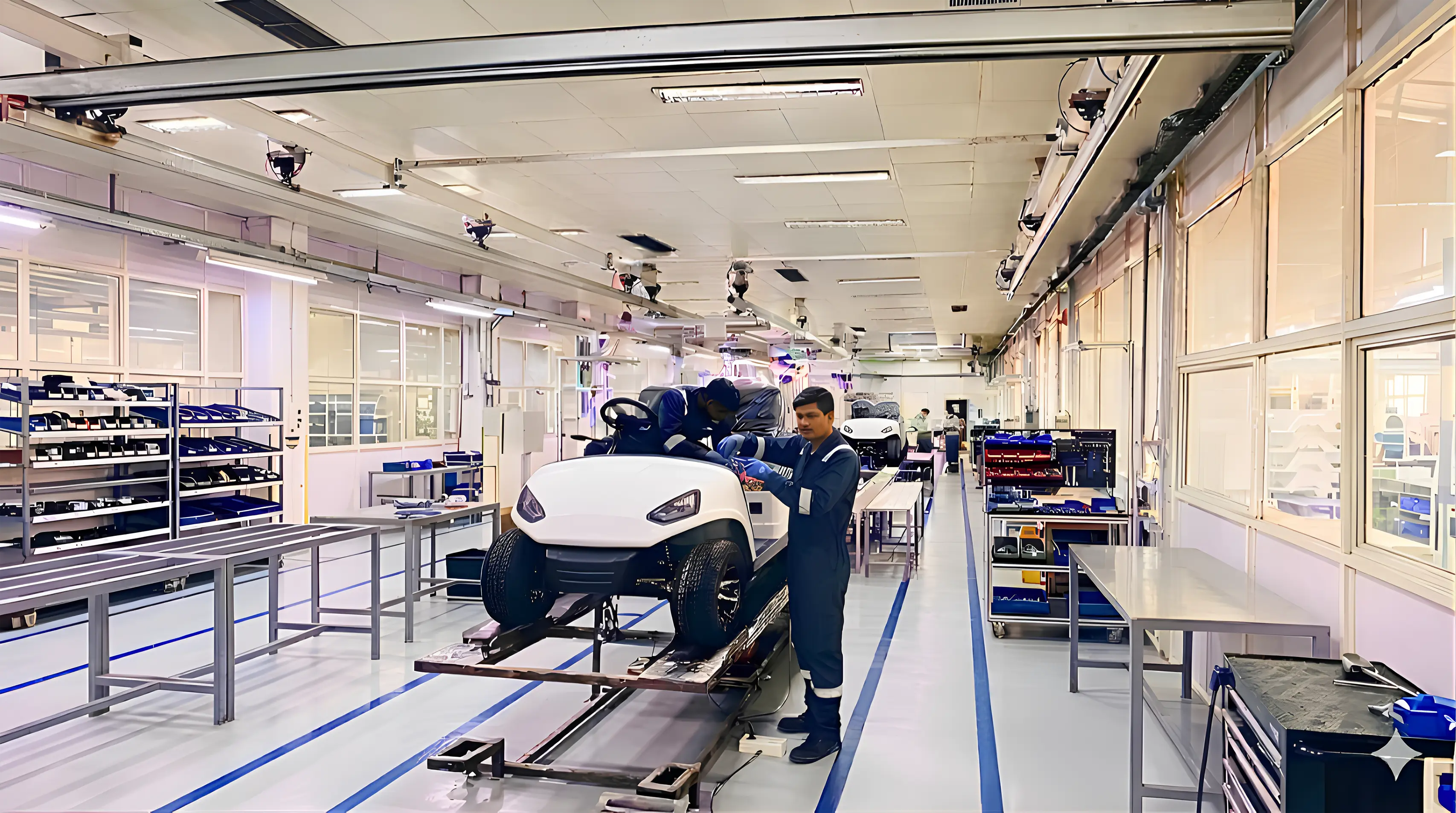 Saera vehicle assembly line
