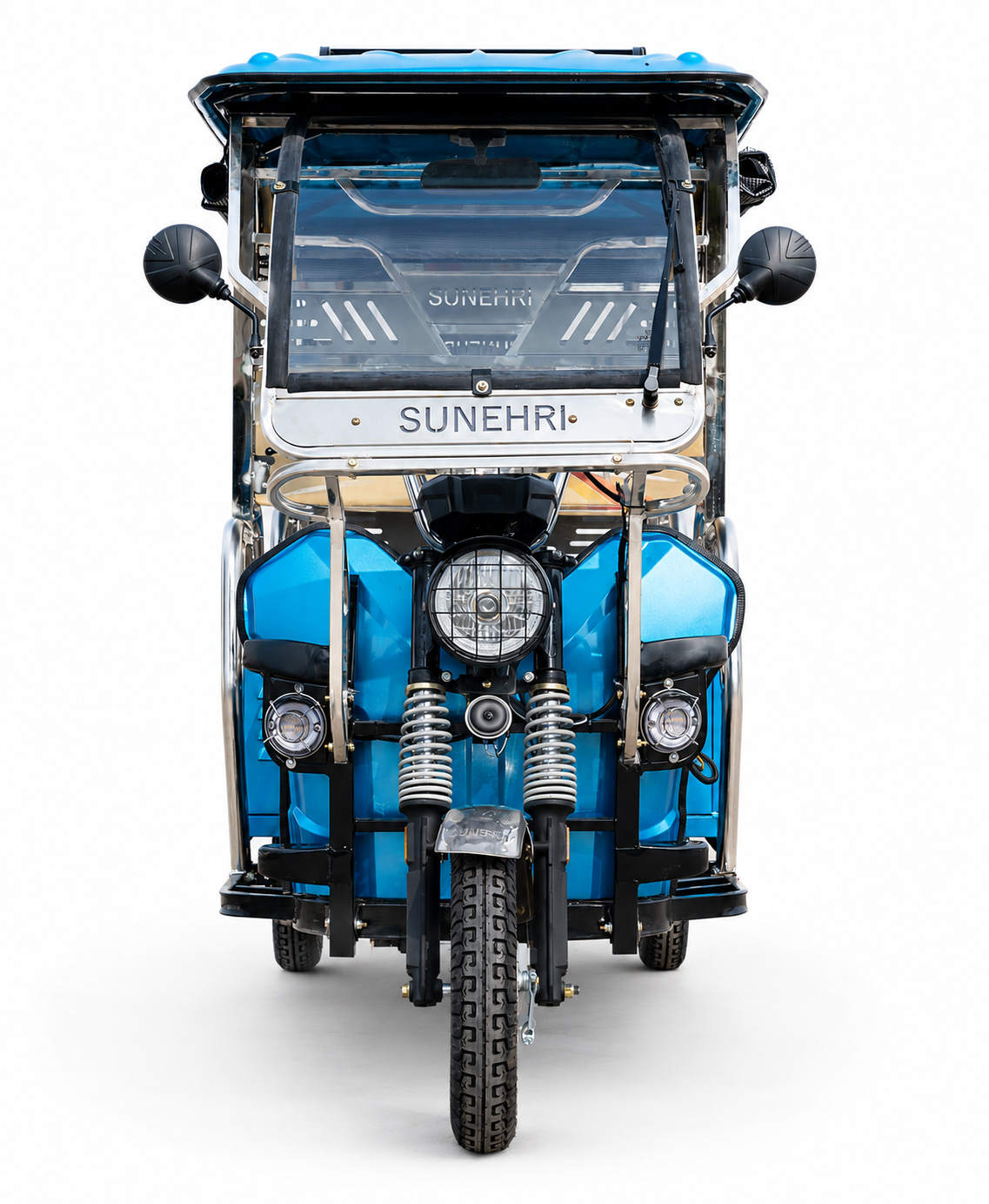 Sunehri Delux passenger three wheeler — front view